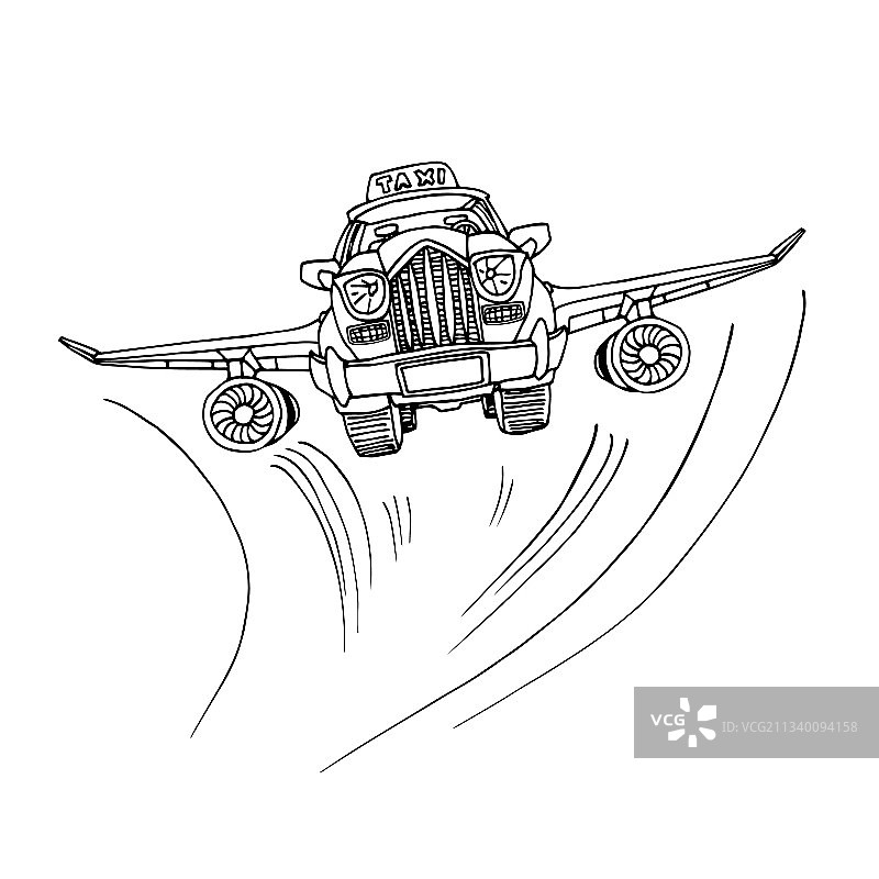 未来科技飞行出租车图片素材