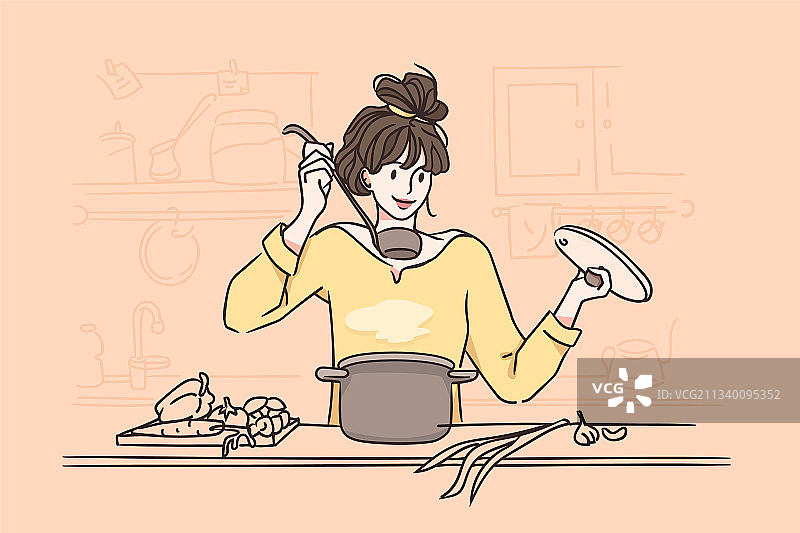 健康食品烹饪理念图片素材