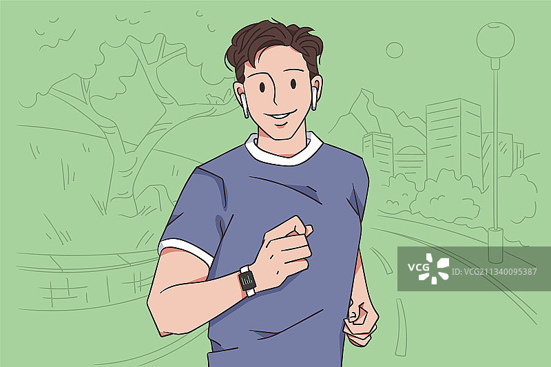 健康积极的生活方式与运动图片素材