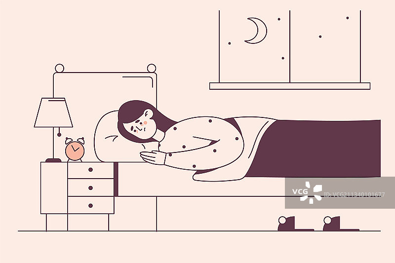 睡眠障碍失眠概念图片素材