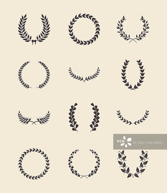 十二个月桂花环图片素材