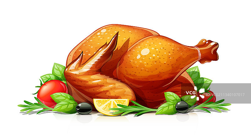 圣诞烤火鸡图片素材