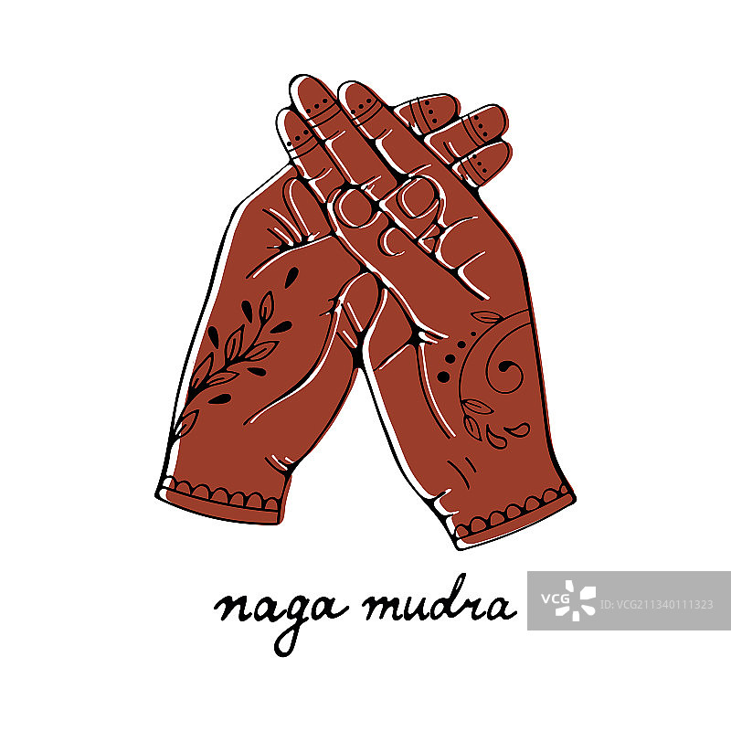 那伽手印瑜伽图片素材