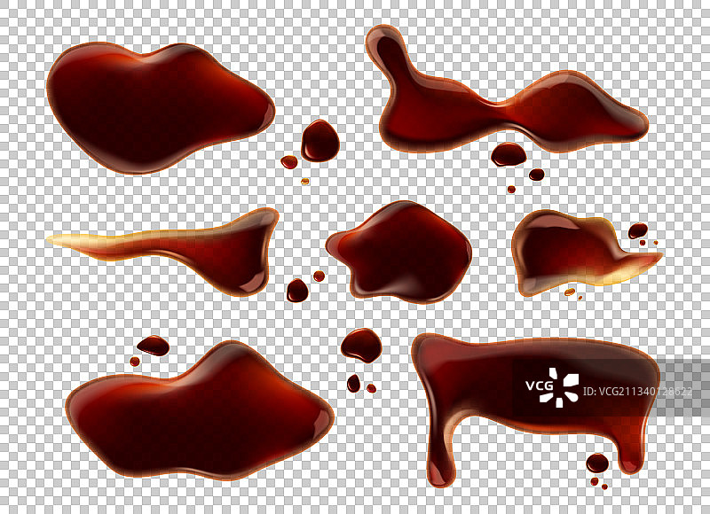 溢出的酱油或可乐水坑棕色液体图片素材