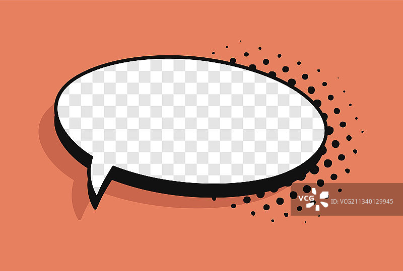 波普艺术无文字对话气泡图片素材