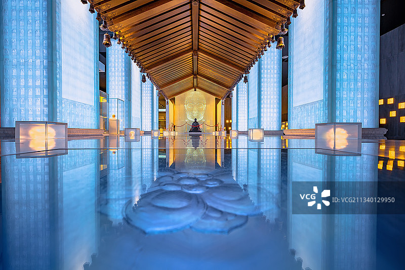 千年对望+南京大报恩寺遗址公园内展厅图片素材