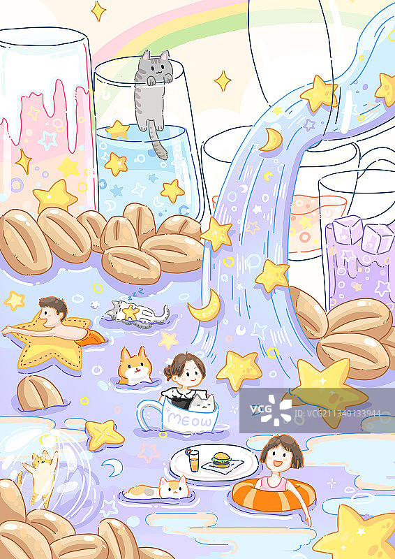 饮品乐园图片素材