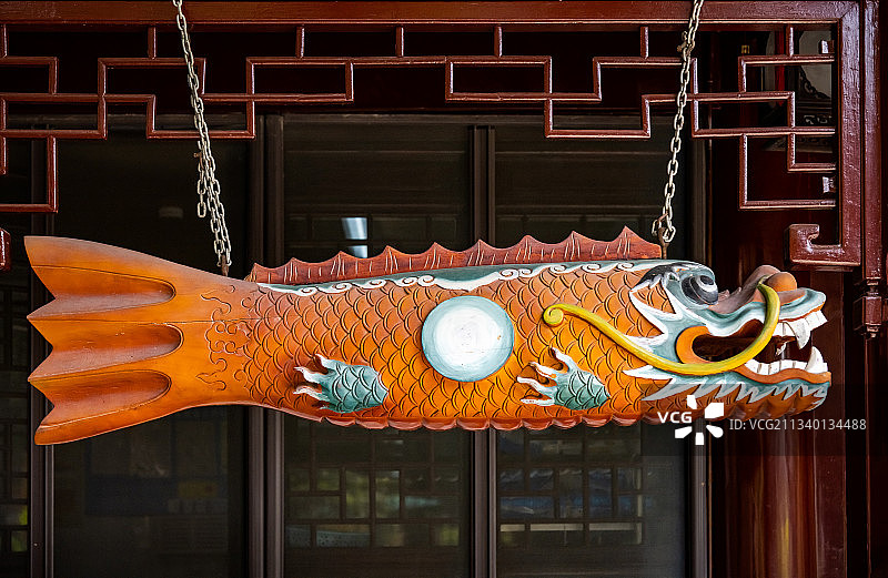 无锡惠山寺木鱼图片素材