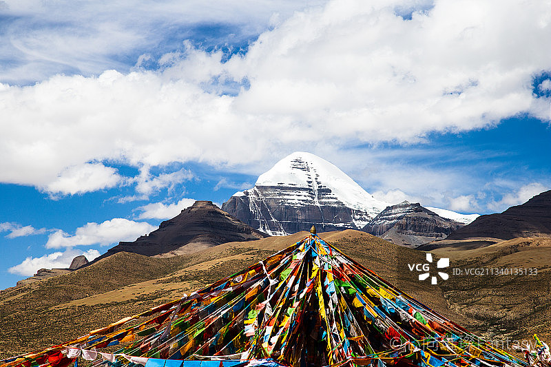 神山   冈仁波齐峰图片素材