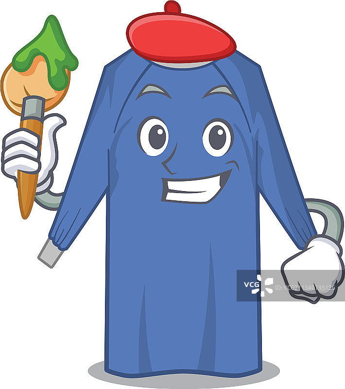 艺术风格的一次性服装吉祥物图片素材