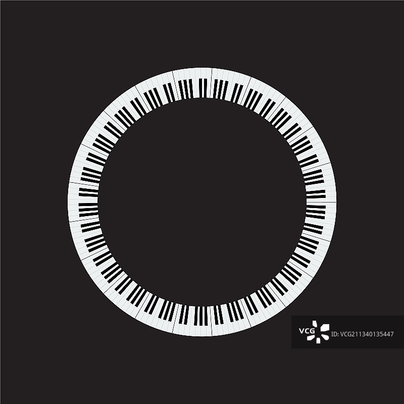 钢琴键盘边框图片素材
