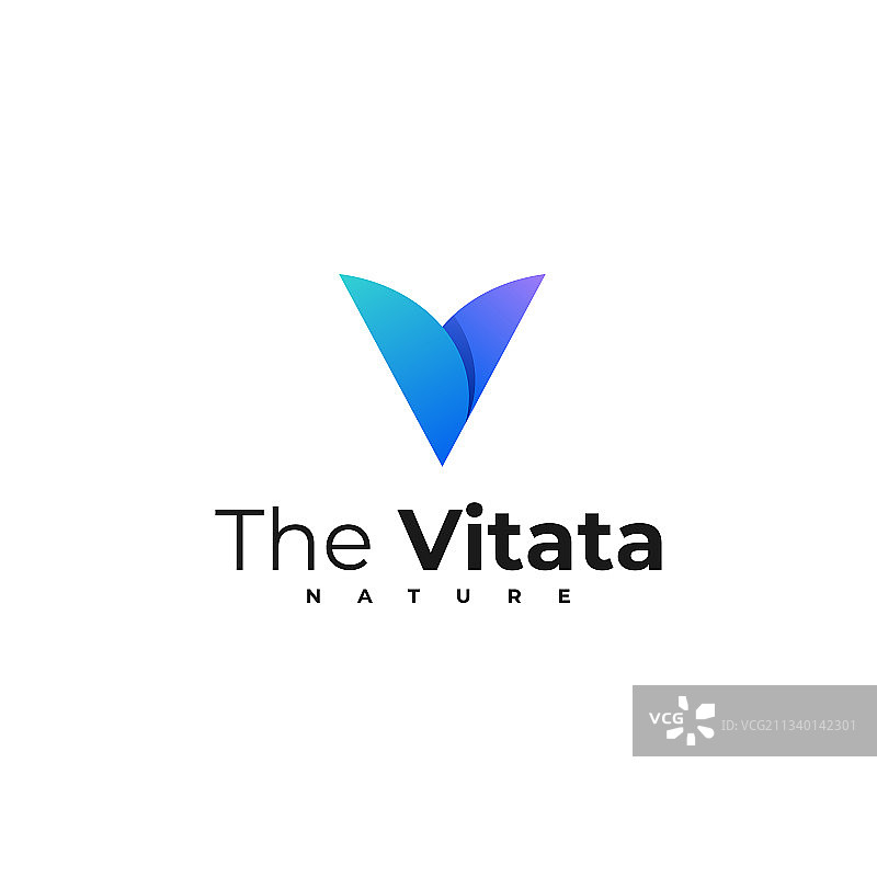 抽象渐变彩色风格标志图片素材