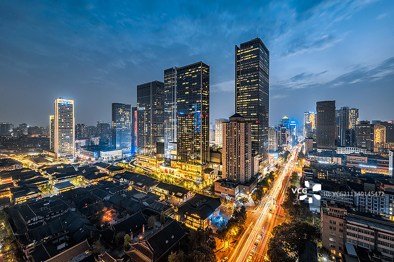 成都夜景图片素材