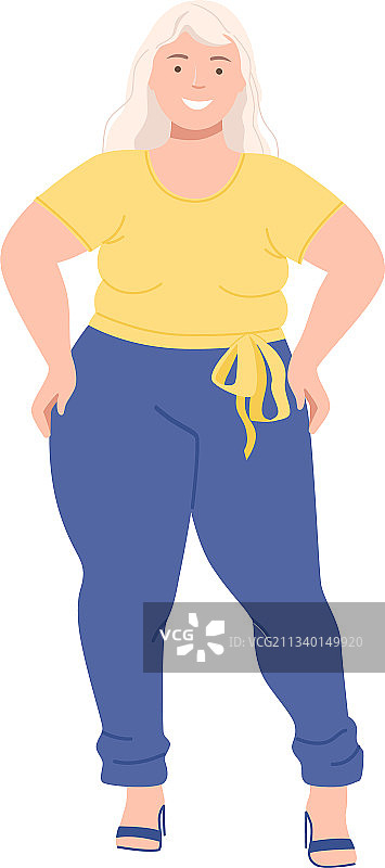 高个子的金发女人图片素材