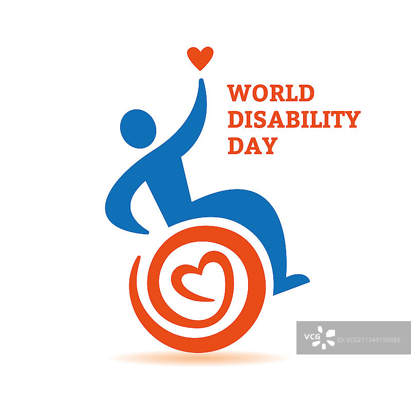 残疾人支持标志车轮图片素材