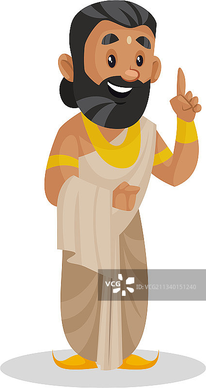 迦纳克国王卡通形象图片素材