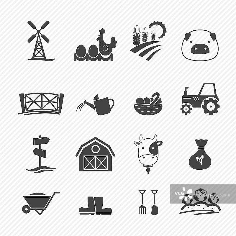 农场图标合集图片素材