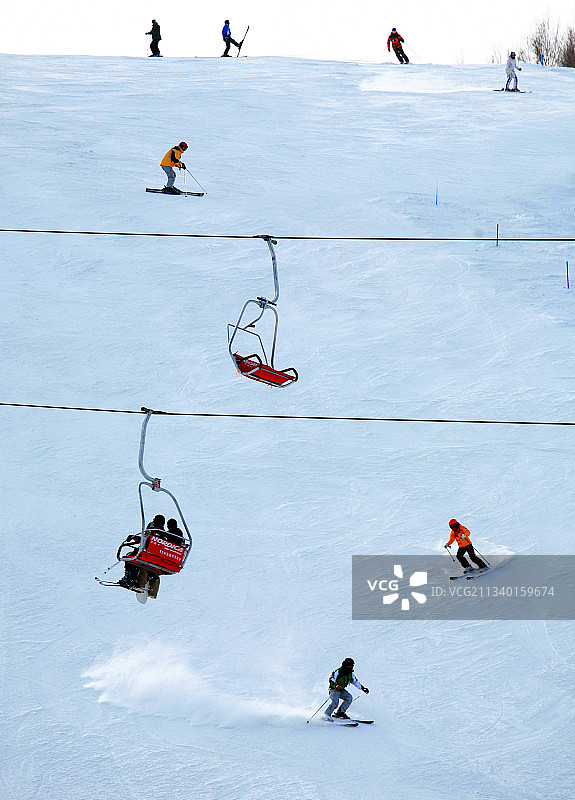 高山滑雪图片素材