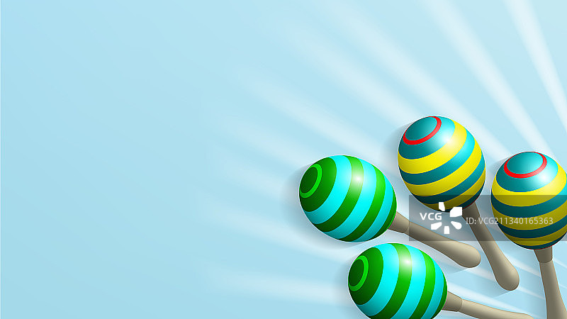 节日亮蓝色光线3D海报图片素材