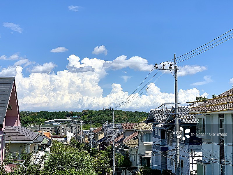 日本的住宅区图片素材