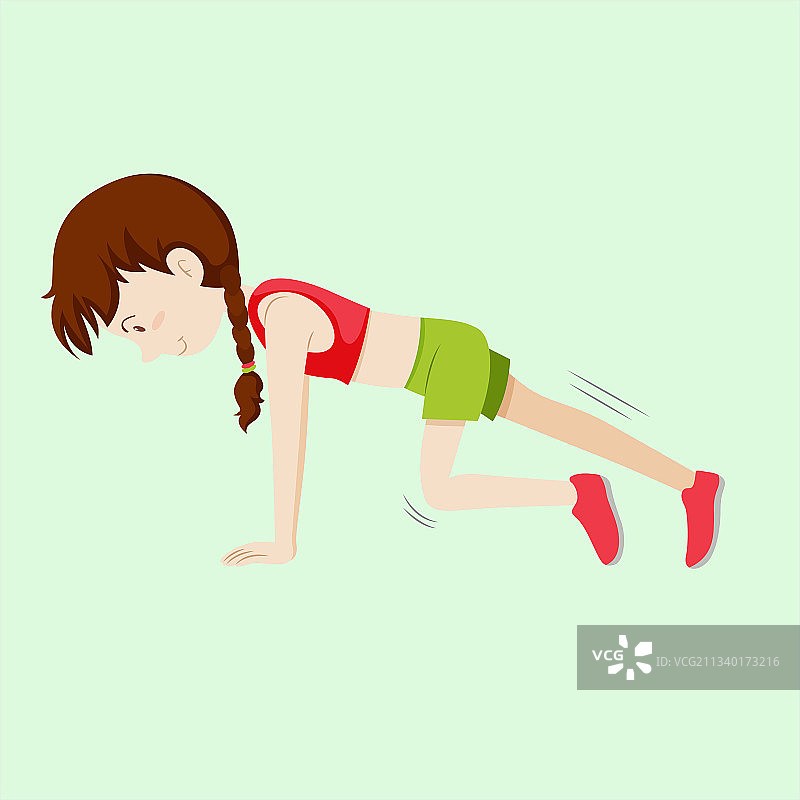 人物锻炼插画图片素材