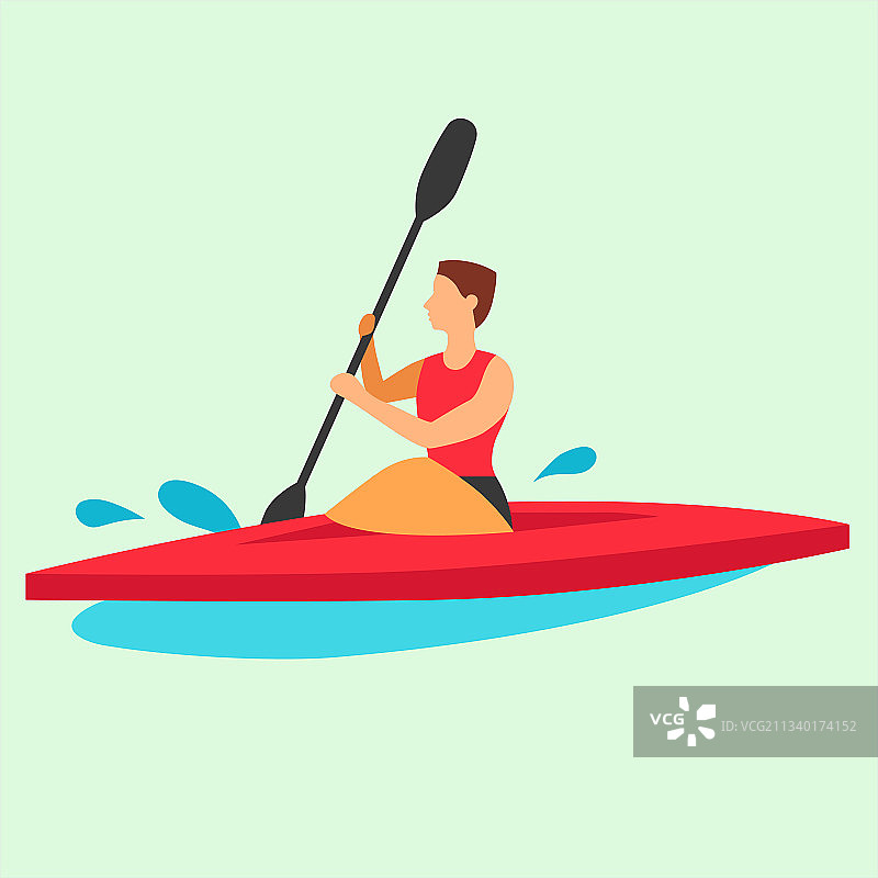 水上运动插画设计图片素材