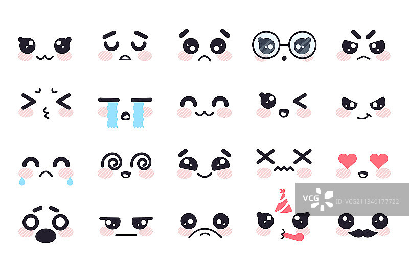 可爱日式漫画表情图片素材