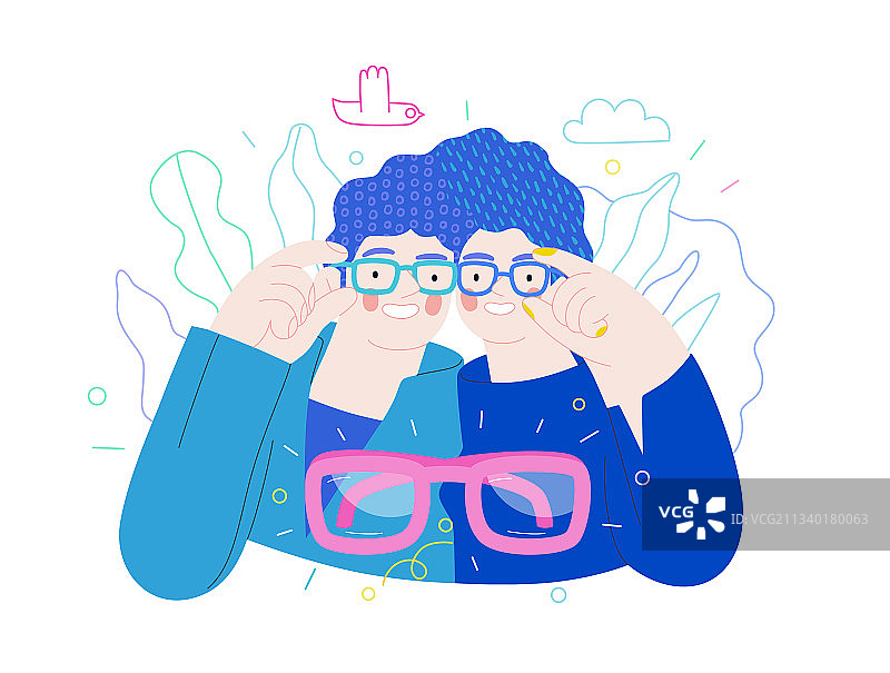 眼镜店——医疗保险图片素材