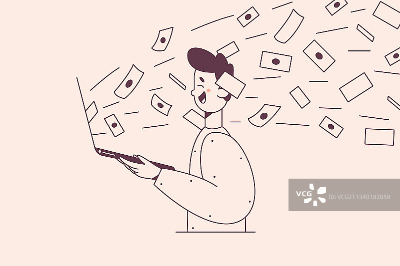 互联网金融成功和赚钱图片素材