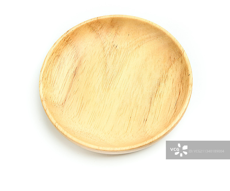 白底上摆放着木制盘子图片素材