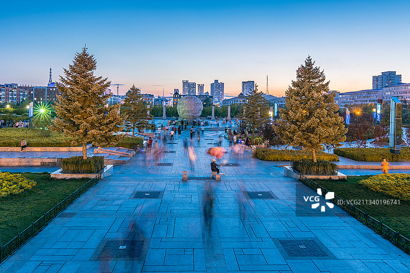 七台河人民公园图片素材