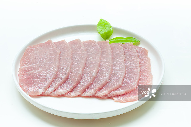 新鲜的猪里脊肉图片素材