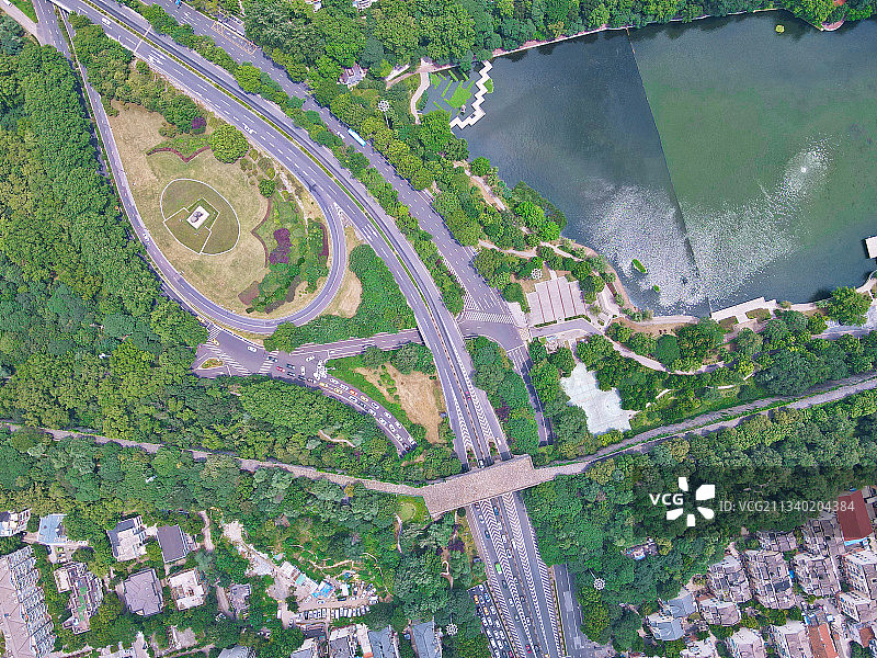 南京中山门俯视图图片素材