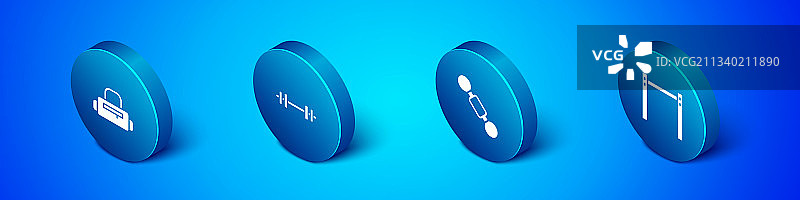 2.5D运动包哑铃单杠图片素材