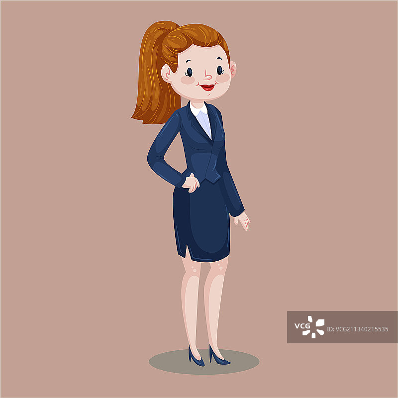 3D商务女性角色插画图片素材