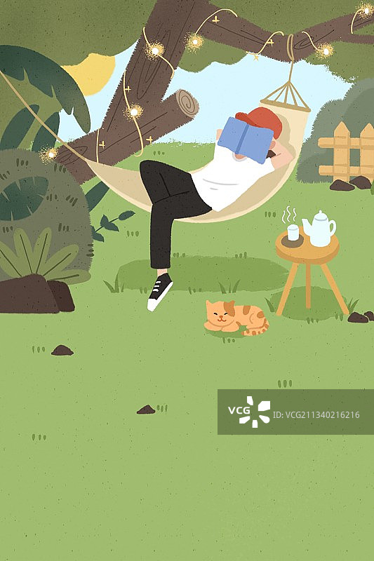 午后小憩图片素材