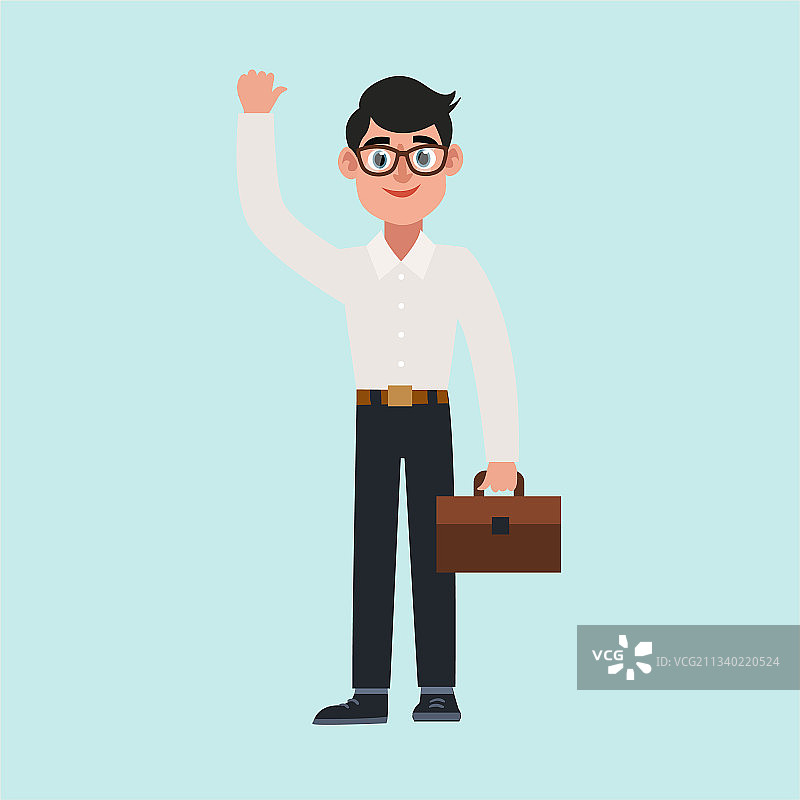 优秀的商务人士角色插画图片素材