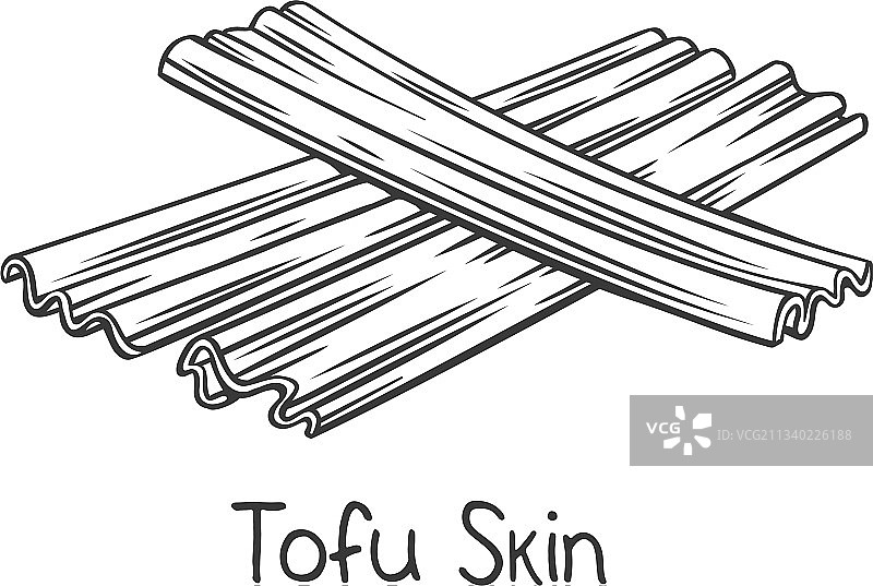 腐竹轮廓图标图片素材