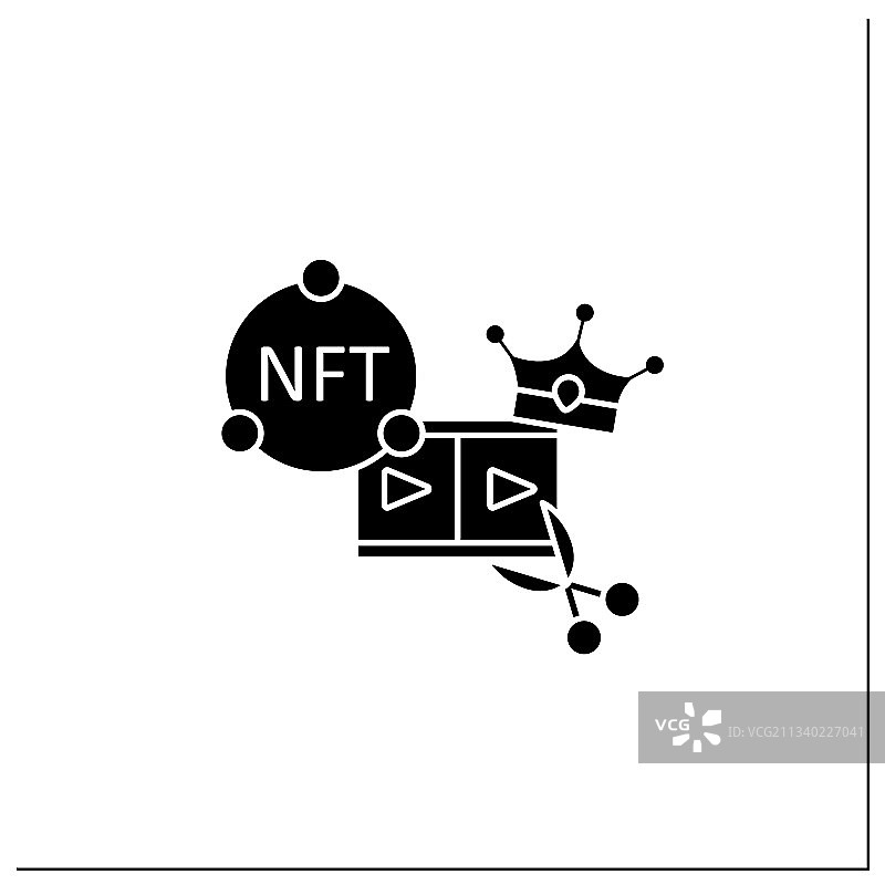 NFT视频剪辑标志图标图片素材