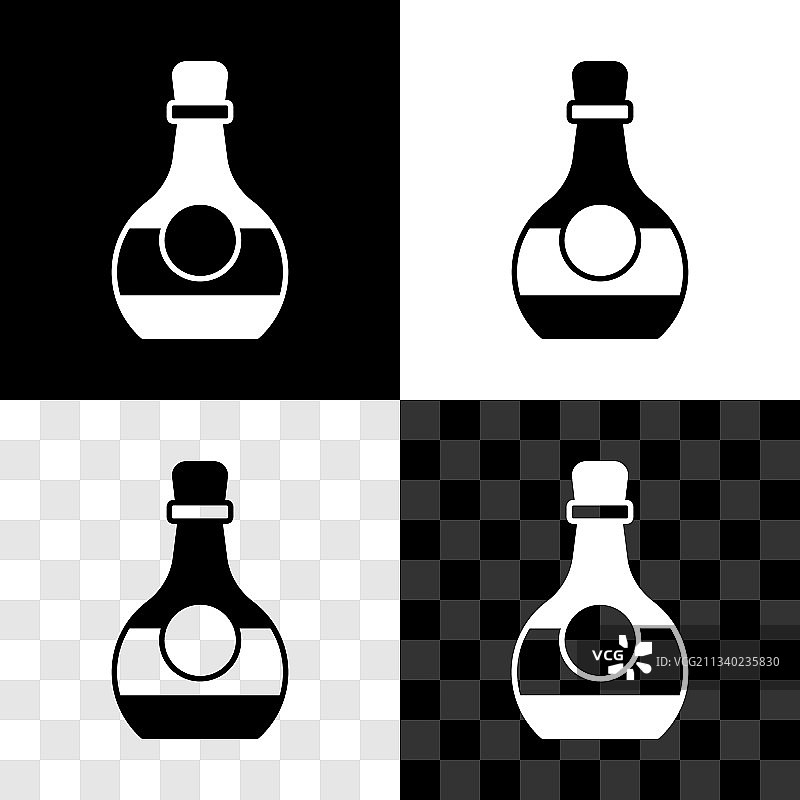 白兰地酒瓶图标素材图片素材