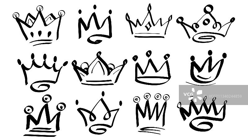 手绘皇冠图片素材