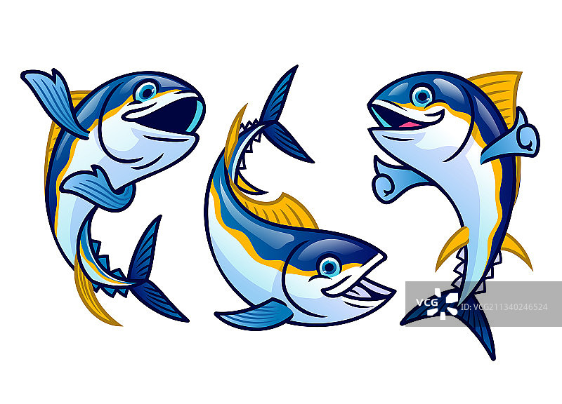 可爱卡通金枪鱼图片素材