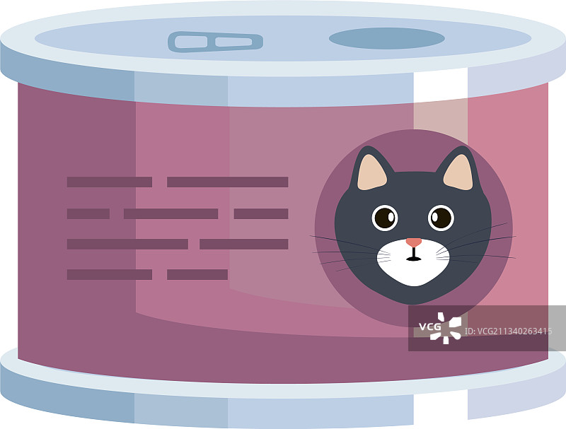 猫粮罐头图片素材