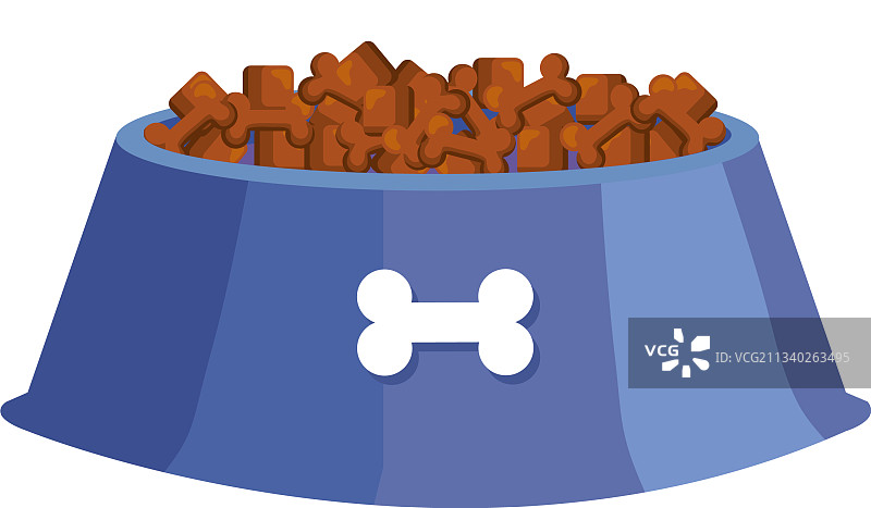 蓝色宠物碗图片素材