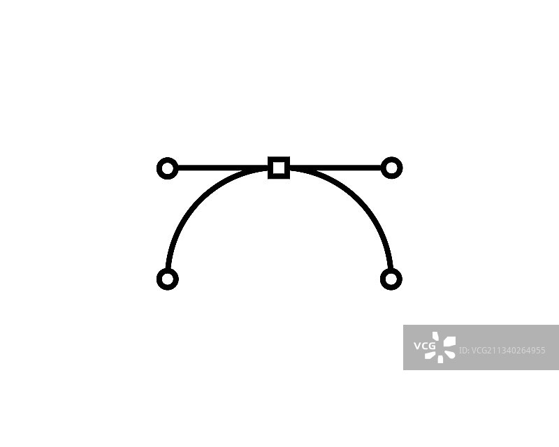 贝塞尔曲线工具图标图形设计师工具图片素材