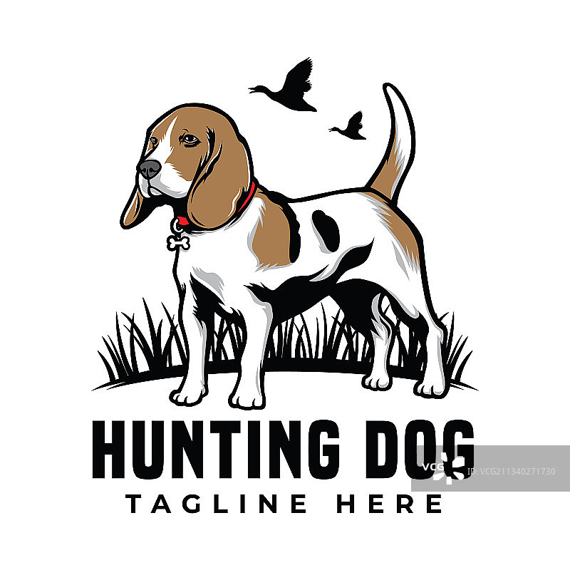 猎犬比格犬标志图标图片素材