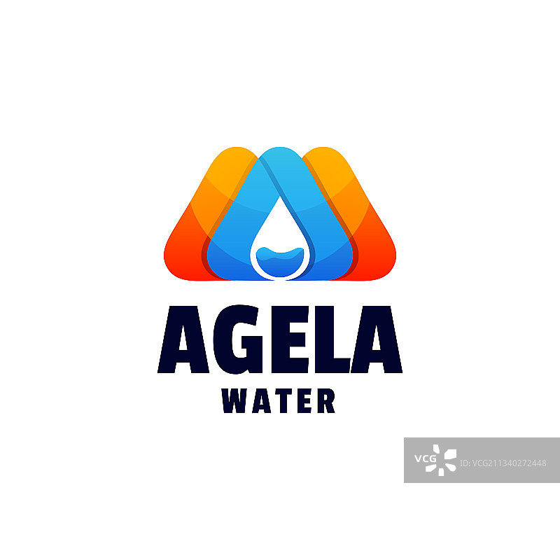 抽象渐变彩色风格标志图片素材