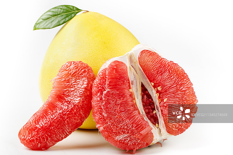 白底上一堆海南红心蜜柚图片素材