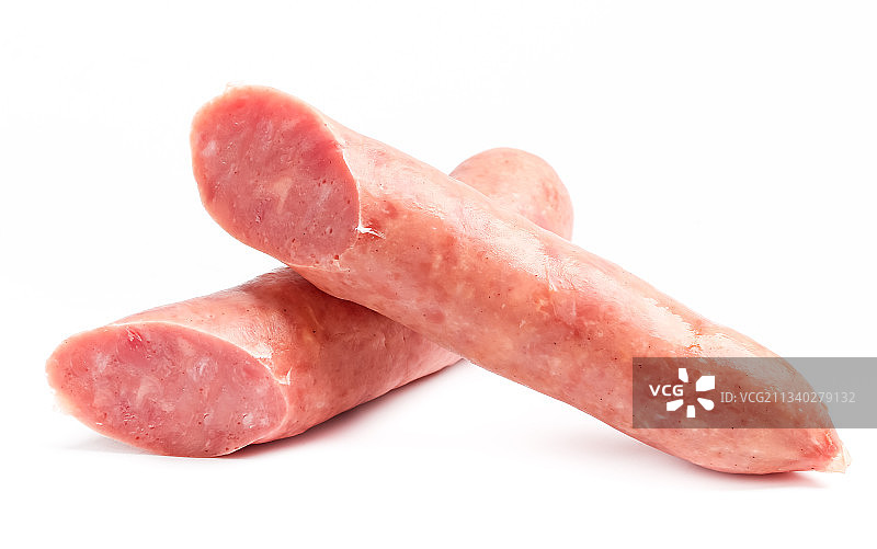 白底上摆放着肉肠图片素材