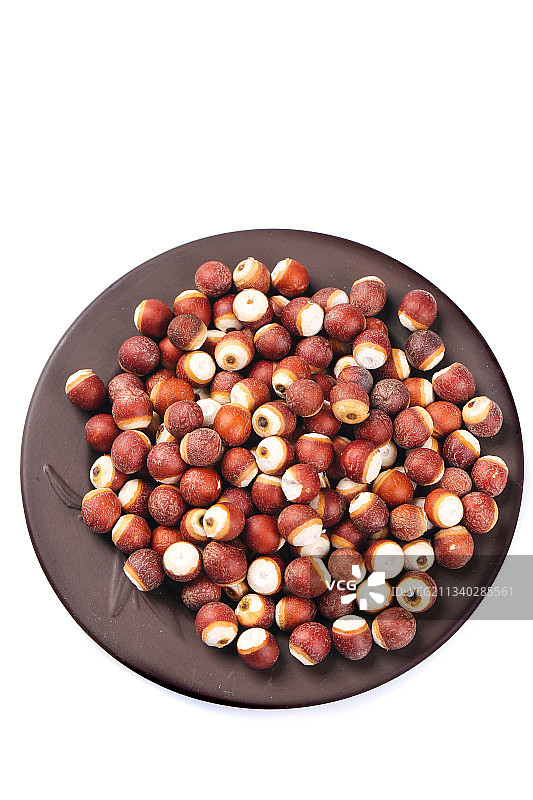 盘子里装着芡实图片素材